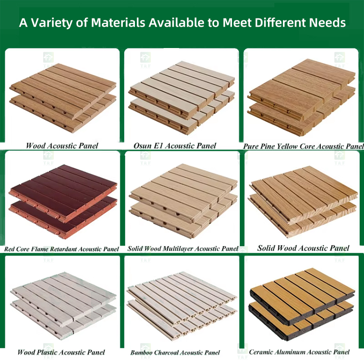 Modern Wooden Slat Acoustic Panel with Wood Veneer Sound Absorbing 3D Model Design for Living Room Bedroom Interior Wall Decor