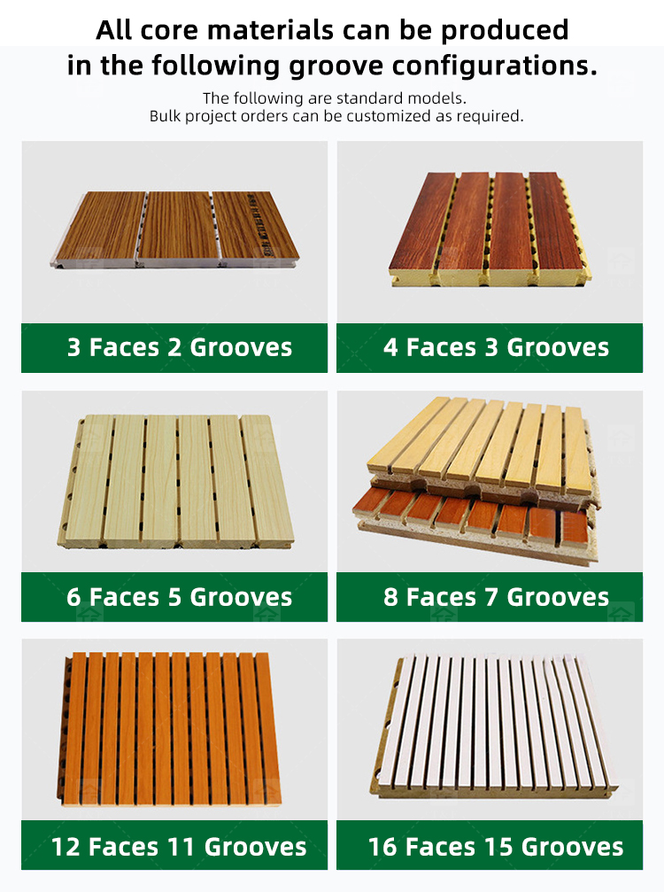Modern Wooden Slat Acoustic Panel with Wood Veneer Sound Absorbing 3D Model Design for Living Room Bedroom Interior Wall Decor