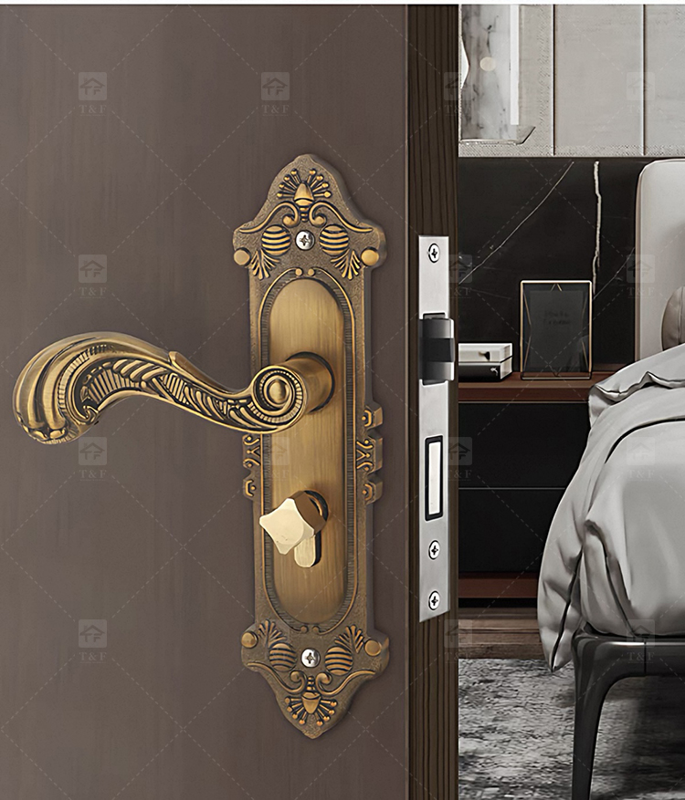 Factory High Performance Cost Ratio Modern Interior Door Handles Lock with Customization for Villa Hotel & Apartment Use