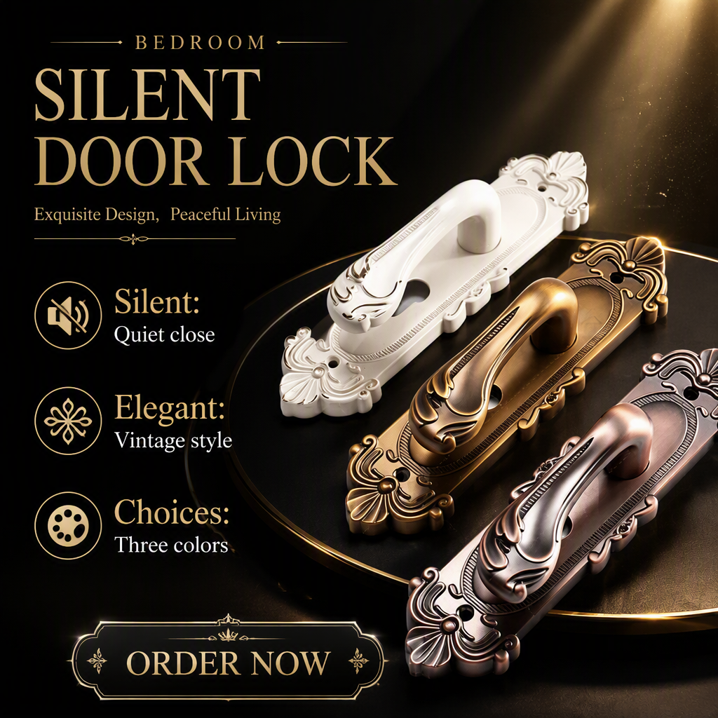 European Modern Interior Door Lock Ivory White Bedroom Door Handle Set Double Single Tongue Mechanism Easy Hotel Apartment