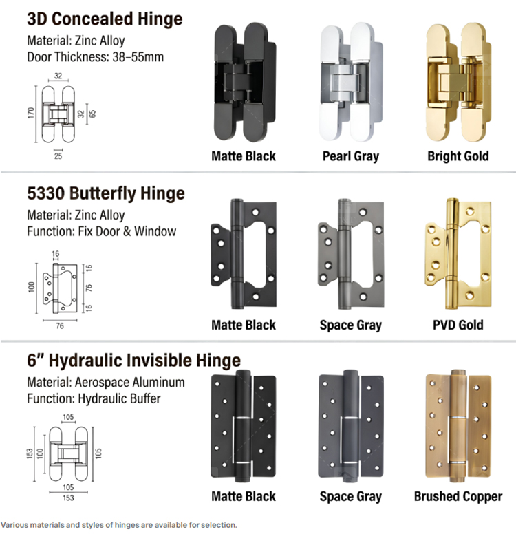 Modern Matte Black Interior Door Handle Split Base Lever Lock Quiet Bearing Easy Installation for Bedroom Bathroom Villa Hotel